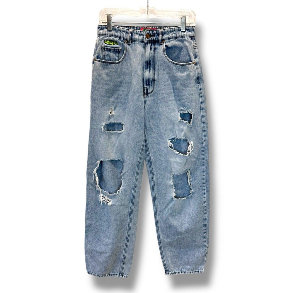 Empyre Tori Baggy Skater Jeans 90’s Style High Rise Relaxed Ripped Loose Fit